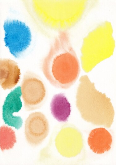 Peinture intitulée "Watercolour #136" par Polina Popova, Œuvre d'art originale, Aquarelle