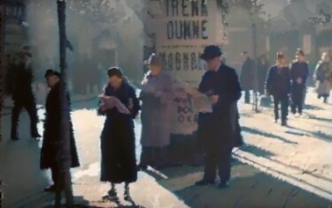 Digital Arts με τίτλο "The Readers" από Russell Newell, Αυθεντικά έργα τέχνης, 2D ψηφιακή εργασία