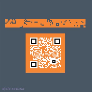 codiojo-qr-az Digitale Kunst getiteld "codiojo-qr-az" door Ojolo - Abel García, Origineel Kunstwerk, 2D Digital Work