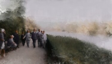 Arte digitale intitolato "A Stroll" da Russell Newell, Opera d'arte originale, Lavoro digitale 2D