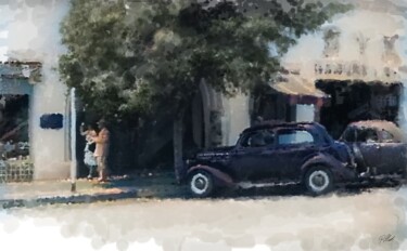 Digital Arts με τίτλο "The Shoppers" από Russell Newell, Αυθεντικά έργα τέχνης, 2D ψηφιακή εργασία