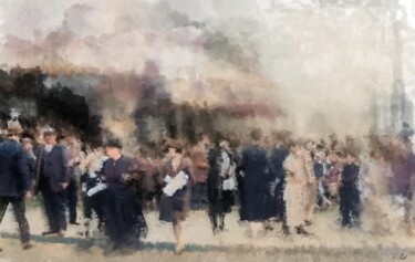 Arte digitale intitolato "Busy Day" da Russell Newell, Opera d'arte originale, Lavoro digitale 2D