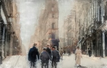 Arte digitale intitolato "Crowd" da Russell Newell, Opera d'arte originale, Lavoro digitale 2D