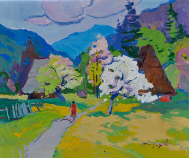 "Bloom Above the Hou…" başlıklı Tablo Alexander Shandor tarafından, Orijinal sanat, Petrol Ahşap Sedye çerçevesi üzerine mon…