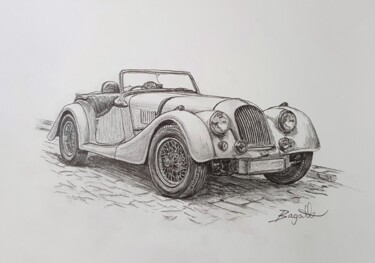 图画 标题为“Classic Cars Vintag…” 由James Bagatel, 原创艺术品, 铅笔