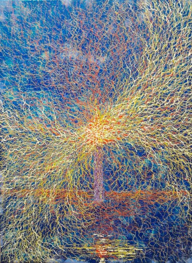 绘画 标题为“peinture sur toile…” 由Anton Zapotochnyi, 原创艺术品, 丙烯 安装在木质担架架上