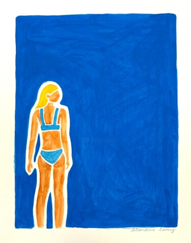 Schilderij getiteld "Retour des Beaux Jo…" door Blandine Lamy, Origineel Kunstwerk, Acryl