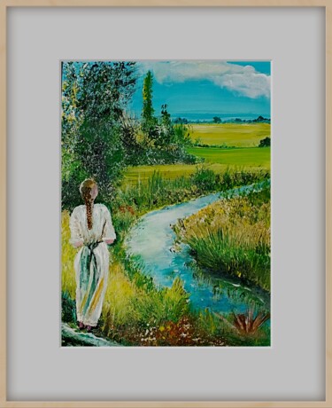 Pittura intitolato "Regard sur la nature" da Ninoufloral, Opera d'arte originale, Acrilico Montato su Telaio per barella in…