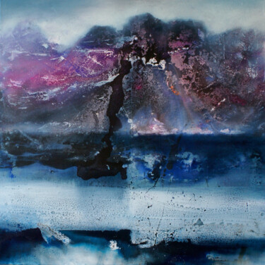 Pintura intitulada "Melting glacier" por Gennadiy V. Ivanov, Obras de arte originais, Óleo