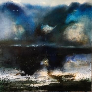 Pittura intitolato "Melting glacier II" da Gennadiy V. Ivanov, Opera d'arte originale, Acrilico