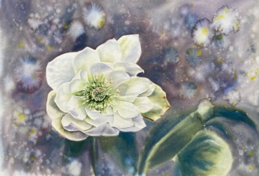 The magic of one flower, original watercolor