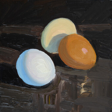 "Still Life with Eggs" başlıklı Tablo Serhii Zavadenko tarafından, Orijinal sanat, Petrol