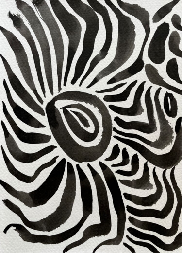 "harmony – circular…" başlıklı Tablo Lya Helia tarafından, Orijinal sanat, Mürekkep