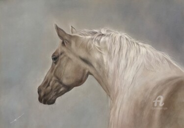 Horse. Σχέδιο με τίτλο "Horse." από Irene_art, Αυθεντικά έργα τέχνης, Παστέλ