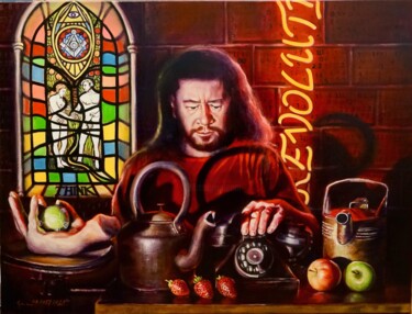 Painting titled "Time for the R'Evol…" by Gennadiy V. Ivanov, Original Artwork, Oil