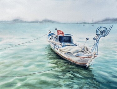 On the waves, original art