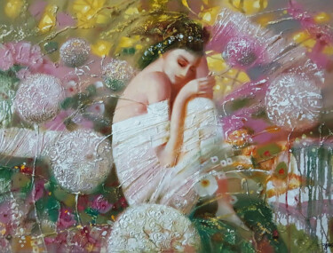 Картина под названием "White dream" - Anatoly Tarabanov, Подлинное произведение искусства, Масло Установлен на Деревянная ра…