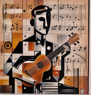 "I Hear Music" başlıklı Resim Thierry Brunner tarafından, Orijinal sanat, Mürekkep