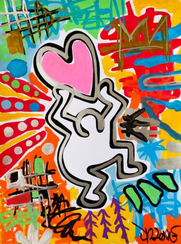 Happy love ( Tribute to keith Haring ) 제목이 "Happy love ( Tribut…"인 미술작품 Dr. Love로, 원작, 아크릴