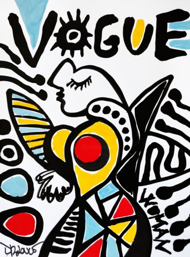 绘画 标题为“Vogue woman” 由Dr. Love, 原创艺术品, 丙烯