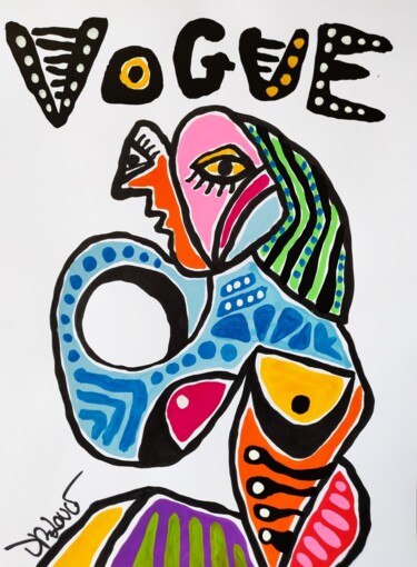 Fashion Vogue Peinture intitulée "Fashion Vogue" par Dr. Love, Œuvre d'art originale, Acrylique