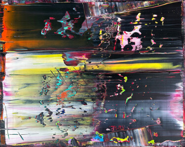 Dark Clouds Schilderij getiteld "Dark Clouds" door Preston M. Smith (PMS), Origineel Kunstwerk, Acryl Gemonteerd op Frame voor houten br…