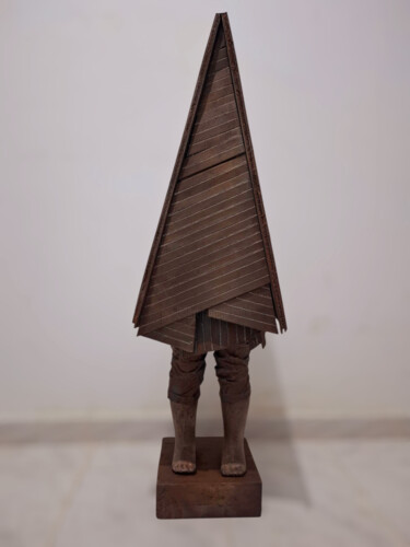 Escultura titulada "Habitats Serie 6" por Fournier, Obra de arte original, Madera
