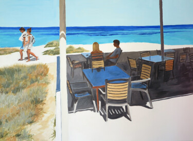 Formentera, Salinas Pintura titulada "Formentera, Salinas" por Karine Bartoli, Obra de arte original, Oleo