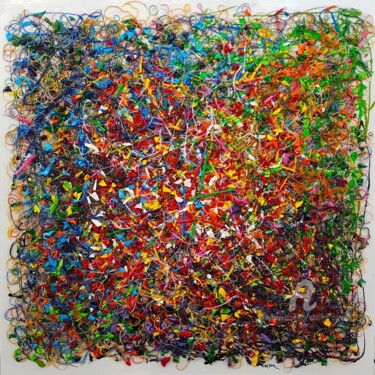 Pintura titulada "L'automne vue a cie…" por Charles Carson, Obra de arte original, Acrílico Montado en artwork_cat.