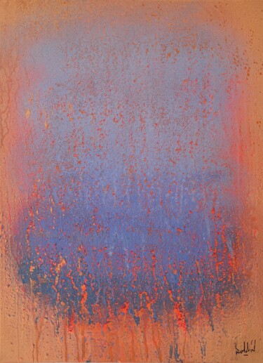 "Lumière nocturne #9" başlıklı Tablo Romain Bellet tarafından, Orijinal sanat, Akrilik Ahşap Sedye çerçevesi üzerine monte e…