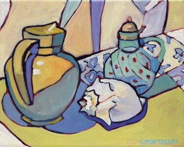 Whispers of the Sea 「Whispers of the Sea」というタイトルの絵画 Catherine J. Martzloffによって, オリジナルのアートワーク, オイル ウッドストレッチャーフレームにマウント