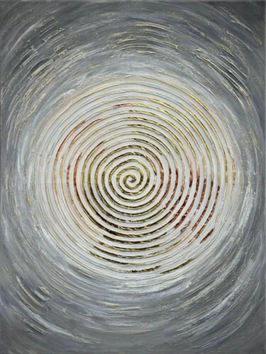 Luminous Balance – Neutral Textured Artwork Peinture intitulée "Luminous Balance –…" par Yuliya Samoilava (JuliettaArt), Œuvre d'art originale, Acrylique Monté sur Châs…