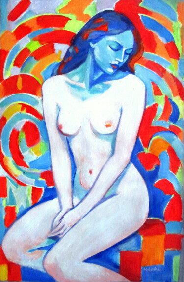 "Raw Light" Schilderij getiteld ""Raw Light"" door Helena Wierzbicki, Origineel Kunstwerk, Acryl