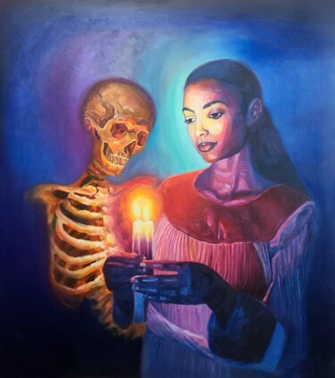 "Echoes of beauty" başlıklı Tablo Besufikad Ephrem tarafından, Orijinal sanat, Petrol