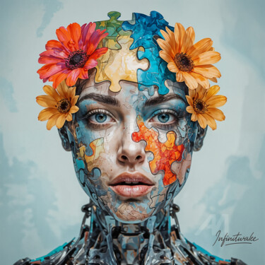 数字艺术 标题为“Puzzle of the Soul” 由Infinitwake, 原创艺术品, 2D数字工作 安装在artwork_cat.上