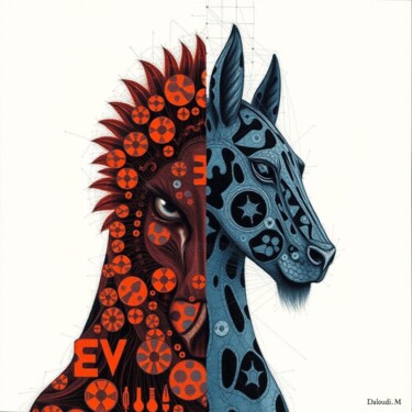 数字艺术 标题为“art animalier” 由Daoudi Mohamed, 原创艺术品, AI生成的图像