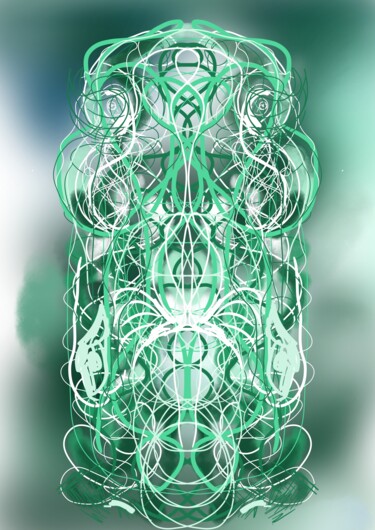 数字艺术 标题为“Greenweave” 由Russell Newell, 原创艺术品, 2D数字工作