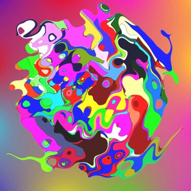 数字艺术 标题为“Colors On The Move…” 由Jeb Gaither, 原创艺术品, 2D数字工作
