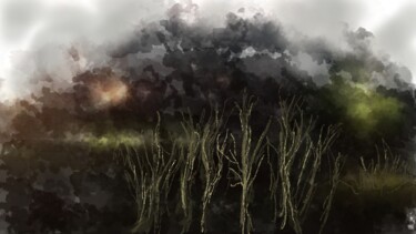 数字艺术 标题为“Winter Park” 由Russell Newell, 原创艺术品, 2D数字工作