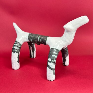 Γλυπτική με τίτλο "Etruscan Horse #2" από Stefan Mager, Αυθεντικά έργα τέχνης, Κεραμικά