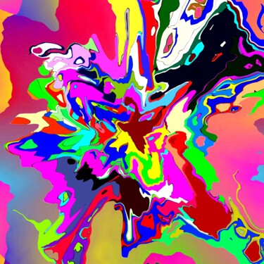 数字艺术 标题为“Splash Of Color #18…” 由Jeb Gaither, 原创艺术品, 2D数字工作