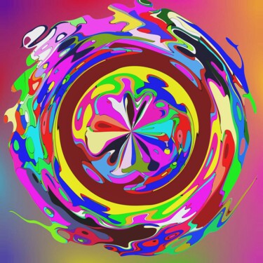 "Colorful Eye #1886" başlıklı Dijital Sanat Jeb Gaither tarafından, Orijinal sanat, 2D Dijital Çalışma