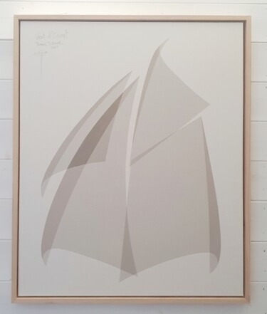 Schilderij getiteld "" Vent d'Ouest "" door Thomas Turner, Origineel Kunstwerk, Acryl Gemonteerd op Houten paneel
