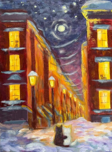 Pintura intitulada "There’s No Place Li…" por Svetlana Leont Eva, Obras de arte originais, Óleo