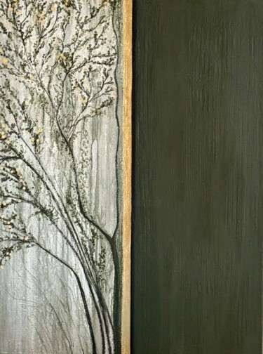 Branches of Stillness Pittura intitolato "Branches of Stillne…" da Lusi Manukyan, Opera d'arte originale, Acrilico