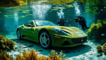 数字艺术 标题为“Il Cavallino Marino…” 由Luisonart, 原创艺术品, AI生成的图像