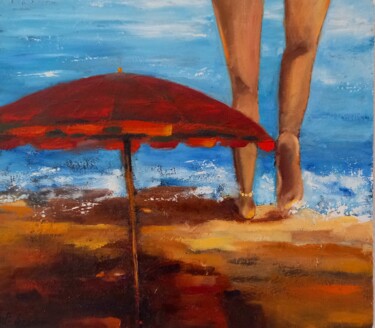 Pittura intitolato "ESTIVALE" da Marie-Paule Lingelser, Opera d'arte originale, Olio