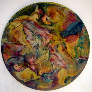 Peinture intitulée "Puits de lumière" par Ghizlane, Œuvre d'art originale, Acrylique Monté sur Châssis en bois