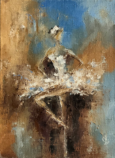 Ballerina 28 Pittura intitolato "Ballerina 28" da Volodymyr Nezdiimynoha, Opera d'arte originale, Olio Montato su Telaio per barella in l…