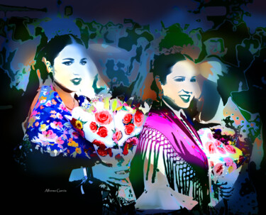 Guapas en la Romería 10 Fotografia intitolato "Guapas en la Romerí…" da Alfonso García, Opera d'arte originale, Fotografia digitale